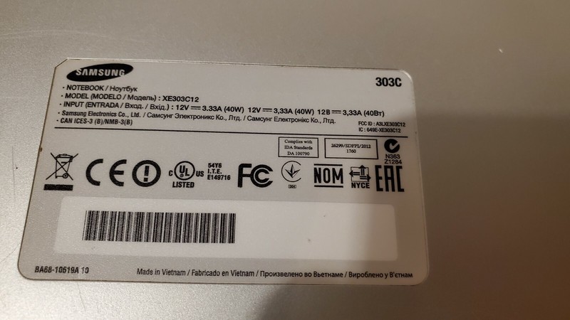 Samsung Chromebook XE303C12 11.6in 16GB, 5 Dual-Core Laptop Used Poor cond gallery