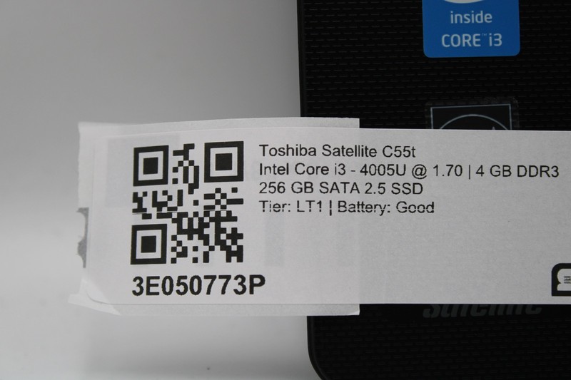 Toshiba Satellite C55t i3-4005U @ 1.7 GHz 4GB RAM 256GB SSD No OS gallery