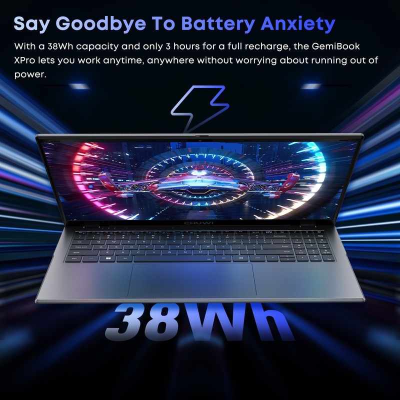 CHUWI 15.6'' GemiBook Plus Laptop Intel N100 8GB DDR5 256GB SSD Windwos 11 PC gallery