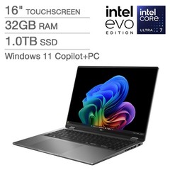 ASUS VivoBook 16 Flip EVO – 3K OLED, Core Ultra 7 258V, 32GB, 1TB SSD, NPU, W11H