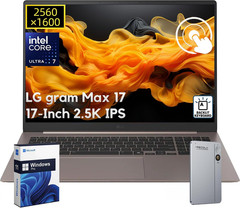 LG Gram Max 17 Touchscreen Laptop, Intel Ultra 7 355, 32GB DDR5, 1TB SSD | 2.5K