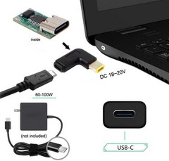 90-degree Angle PD USB-C to Lenovo ThinkPad X1 Carbon Adapter (See Pics)