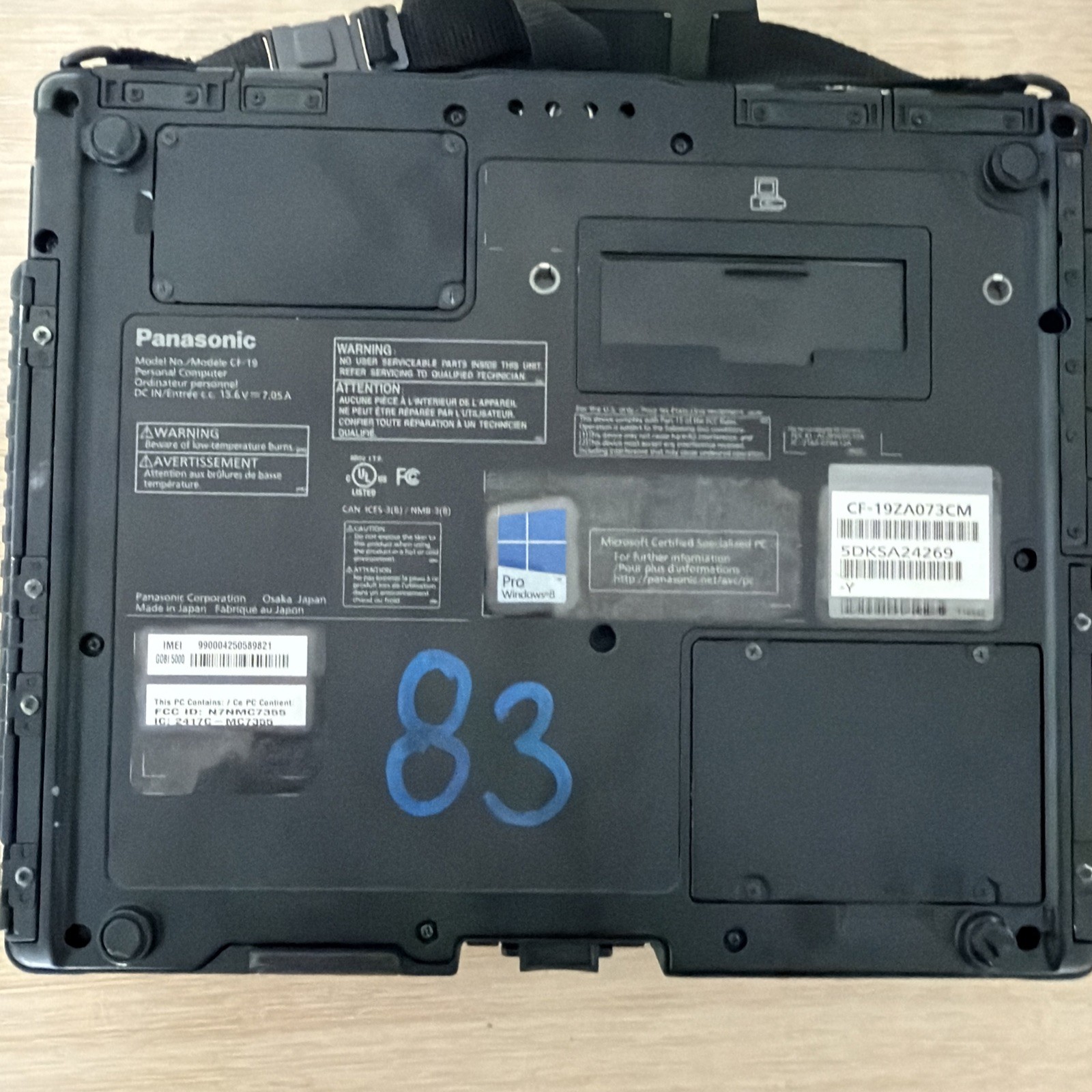 Panasonic Toughbook CF-19 i5-3610ME 2.7GHz 4GB RAM, 500GB HDD Windows 8 Pro gallery