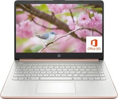 HP – 14″ Laptop Intel Processor N150 4GB Memory 128GB UFS Win 11 Pale Rose Gold