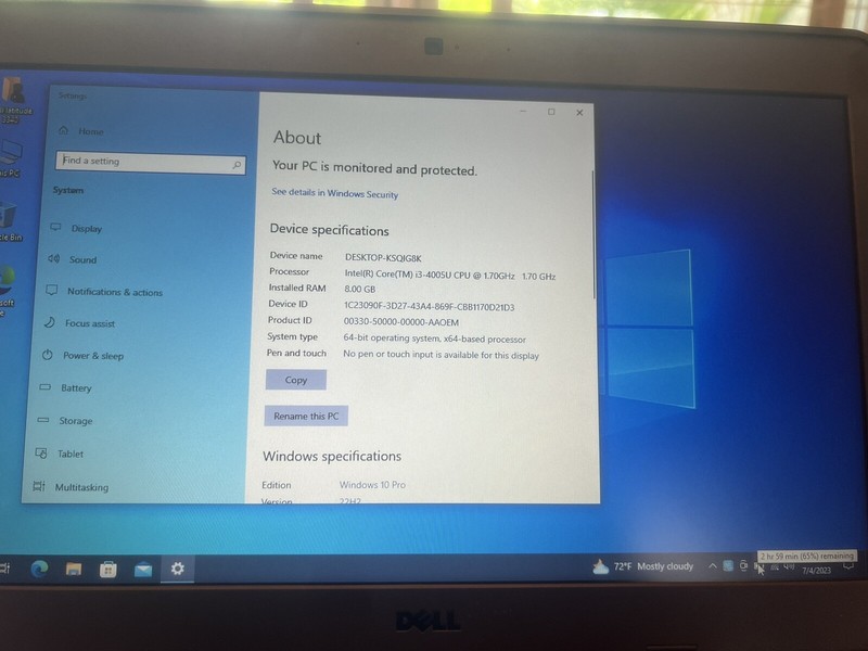 Dell Latitude 3340 13.3" (240GB SSD, Intel Core i3 4th Gen., 1.70 GHz, 8GB)... gallery
