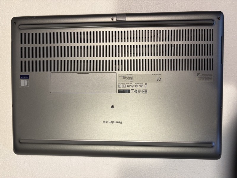 Dell Precision 7550 i7-10850H 2.7GHz 32GB 512GB (2x 256GB) NVMe 15.6" touch lcd gallery
