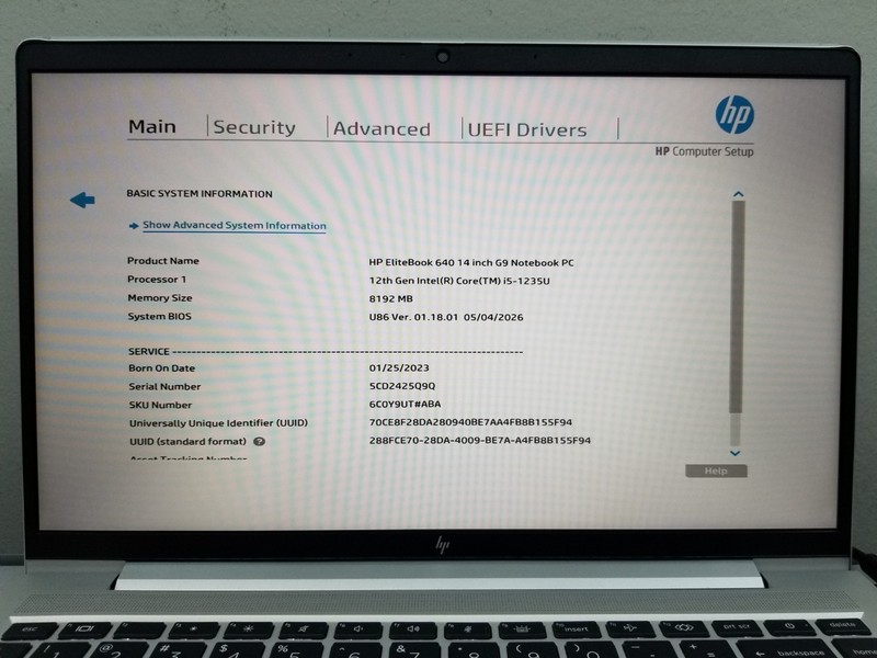 HP EliteBook 640 G9 14" FHD i5-1235U 3.3GHz 8GB RAM 512GB NVMe Win 11 Pro WiFi gallery