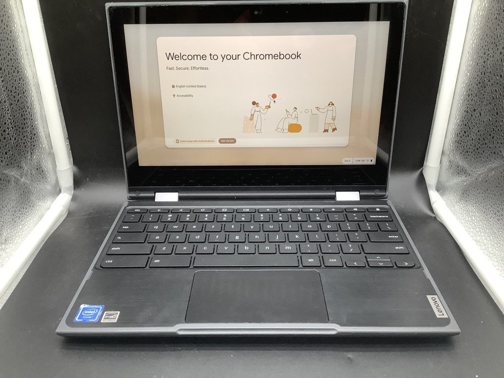 Lenovo 300e Chromebook 11.6 HD 2-N-1 N4020@1.1GHz 4GB RAM 32GB eMMC Read Desc 2