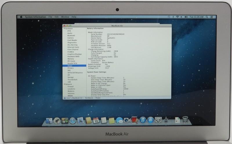 2013 MacBook Air 11" A1465 i5-4250U @ 1.3 GHz 4GB RAM 128GB SSD macOS X gallery