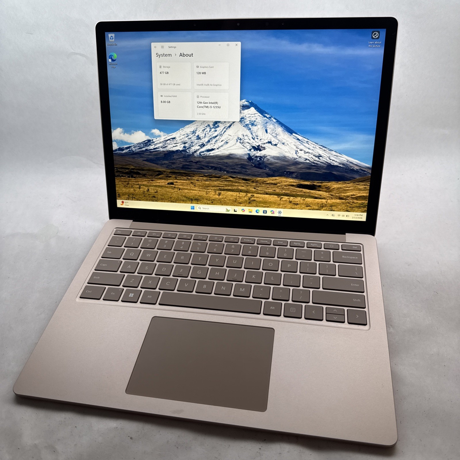 Microsoft Surface Laptop 5 13" i5-1235U 8GB RAM 512GB SSD W11 Sandstone READ gallery