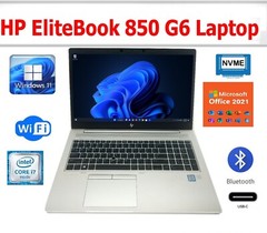 HP EliteBook 850 G6 i7 128GB 256GB 512GB 1TB SSD 8GB 16GB 32GB 64G RAM Win 10P