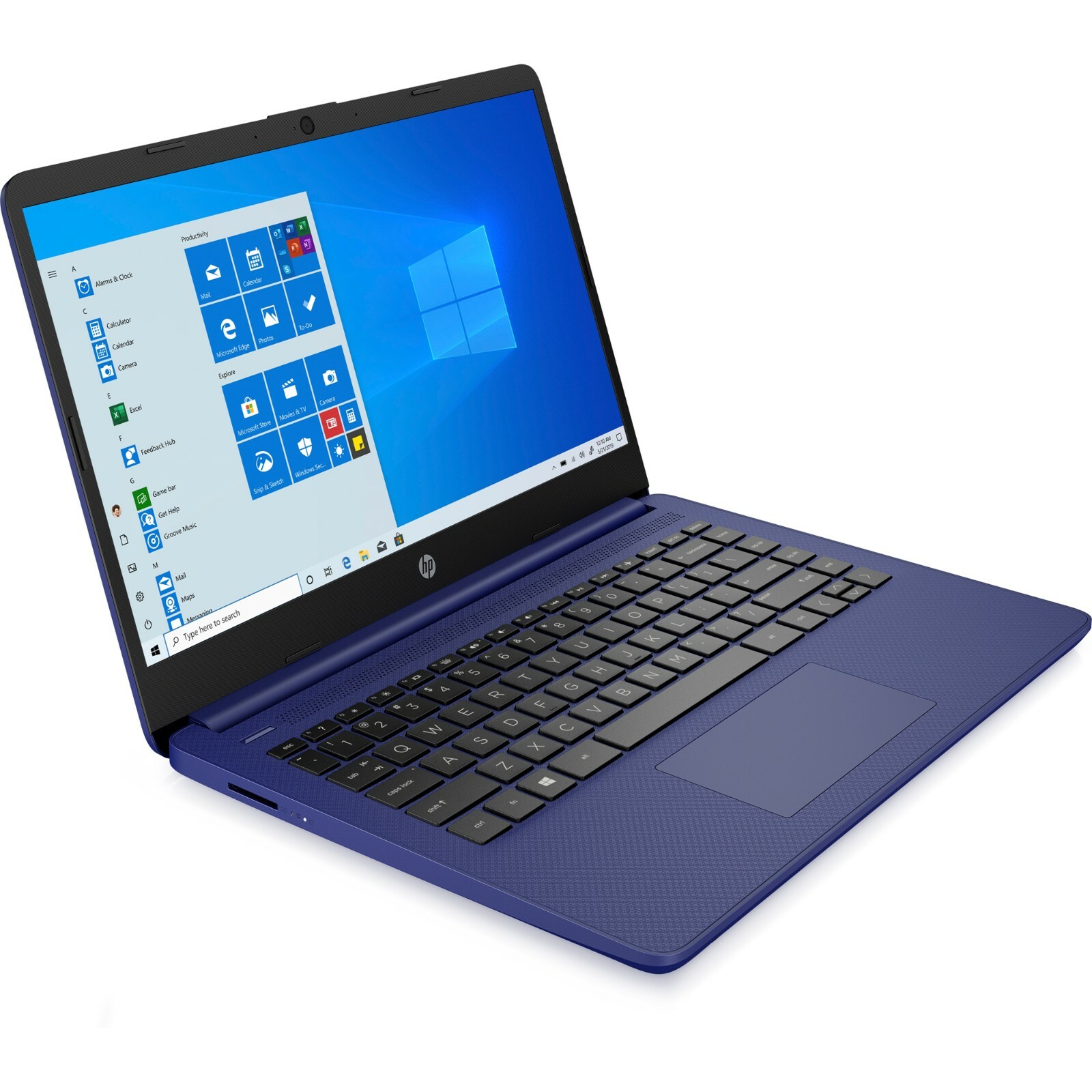 Newest HP 14'' HD Laptop AMD 2-Core CPU 16GB RAM 304GB SSD (64+240) Win11 Blue gallery