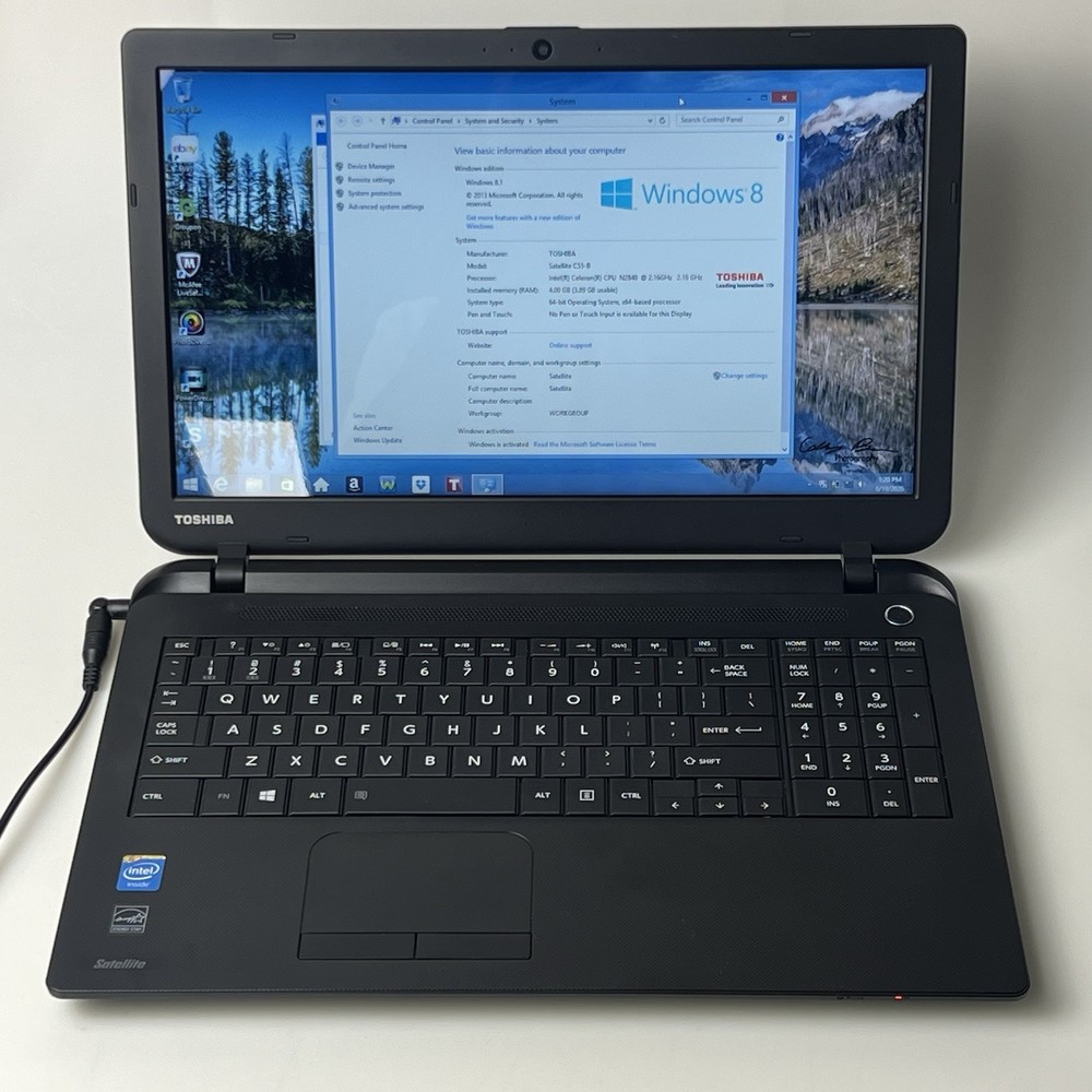 Toshiba Satellite C55-B5101 15.6" N2840 4GB 500GB Win 8.1 READ Description!