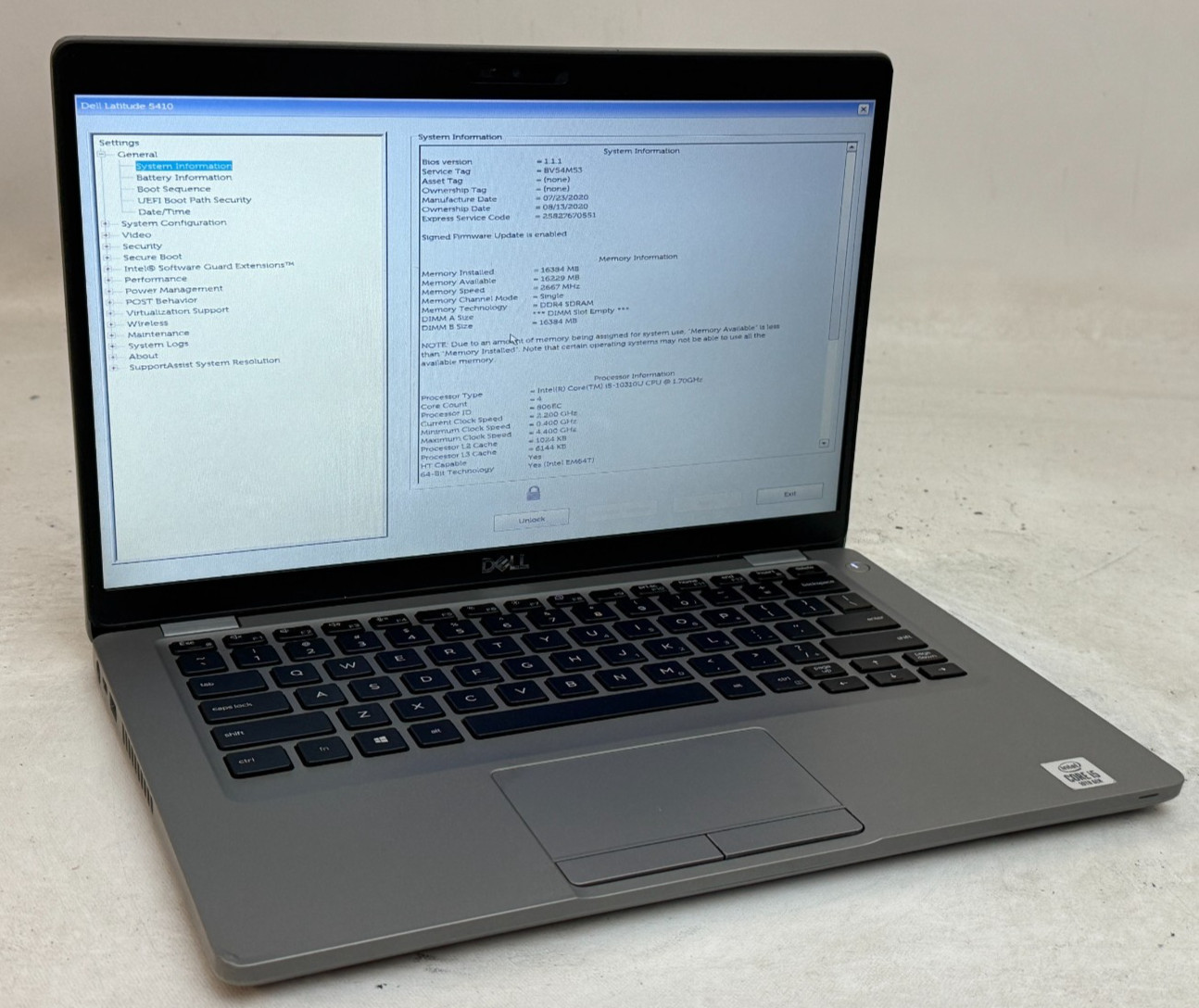 Dell Latitude 5410 14" (i5-10310u 1.70GHz - 16GB RAM - 256GB SSD - Win11Home) gallery
