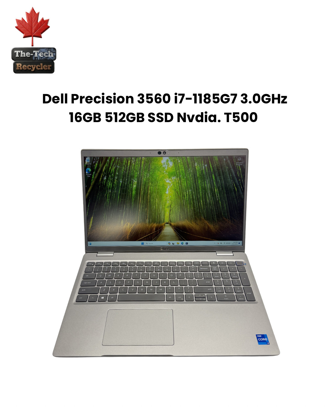 Dell Precision 3560 i7-1185G7 3.0GHz 16GB 512GB SSD Nvi. T500 EXCELLENT BATTERY~ gallery