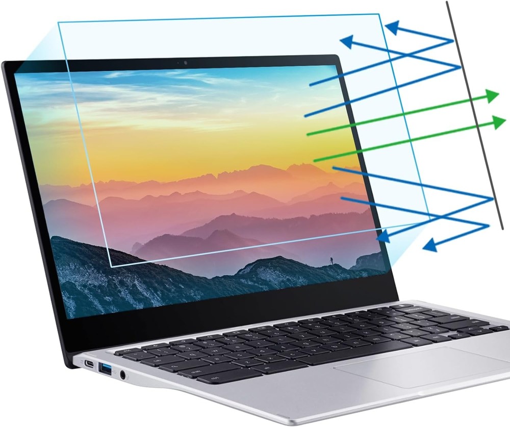 Anti Blue Light Screen Protector 2-Pack for 13.3" Laptops with 16:10 Ratio