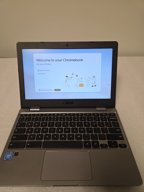 ASUS Chromebook 11.6" CX22N Laptop 4GB RAM 32GB eMMC - Good Condition W Charger gallery