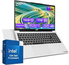 NIMO 15.6 FHD IPS Student-Laptop, 16GB RAM 1TB SSD 4-Cores Pentium N100 Computer