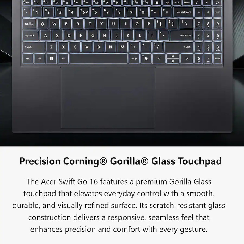 Acer Swift Go 16" FHD+ Touchscreen AI Laptop AMD Ryzen AI 9 465 32GB RAM 2TB SSD gallery