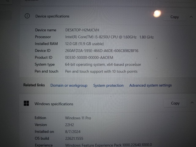 ASUS Q505U 15.6" Core i5-8250U 1.60 GHz 12GB RAM 256GB SSD Windows 11 Pro Laptop gallery