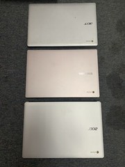 Lot Of Chrome Book Laptops 15 Total Laptops *Read Description Please AS IS*