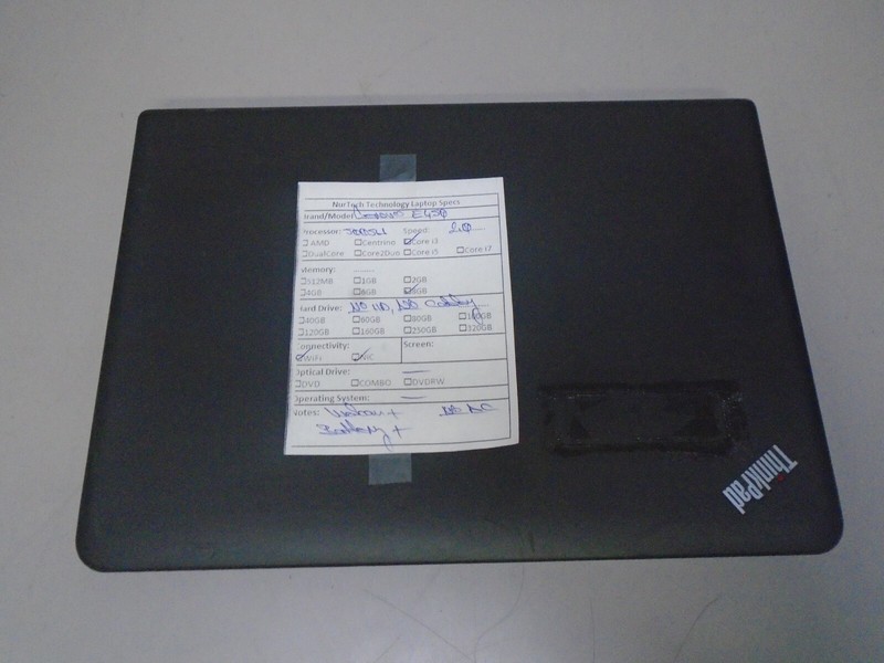 Lenovo ThinkPad E450 14.1" i3-5005U 2.0GHz 8GB Webcam Laptop 'NO HD/CADDY/OS/AC' gallery
