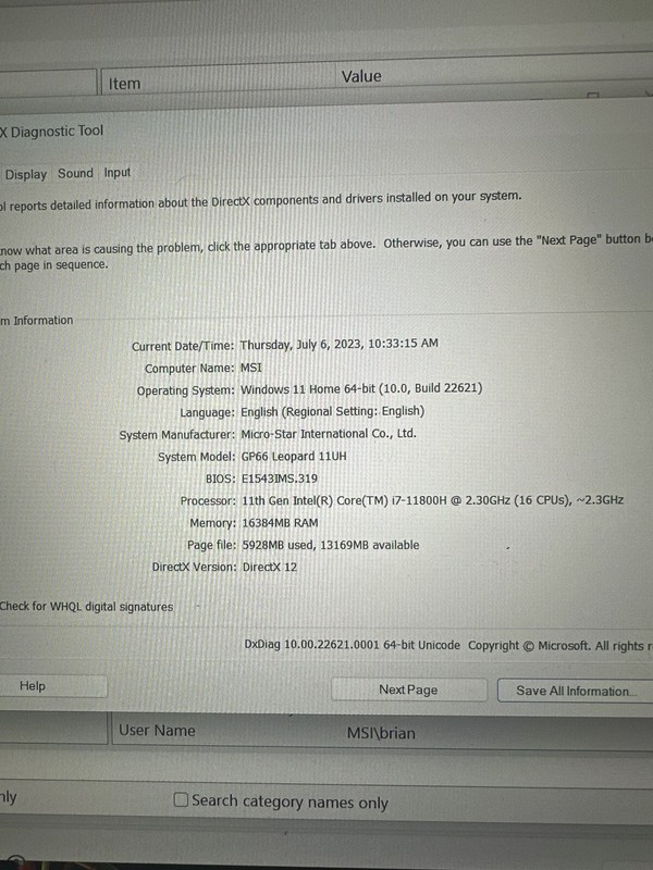 MSI GP66 Leopard 15.6 inch (1TB, Intel Core i7-11th Gen., 2.30GHz, 16GB) Laptop gallery