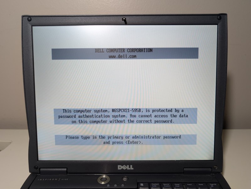 Read! Dell Inspiron 4150 | Intel Pentium IV 768MB RAM NO HDD | Locked Bios | DVD gallery