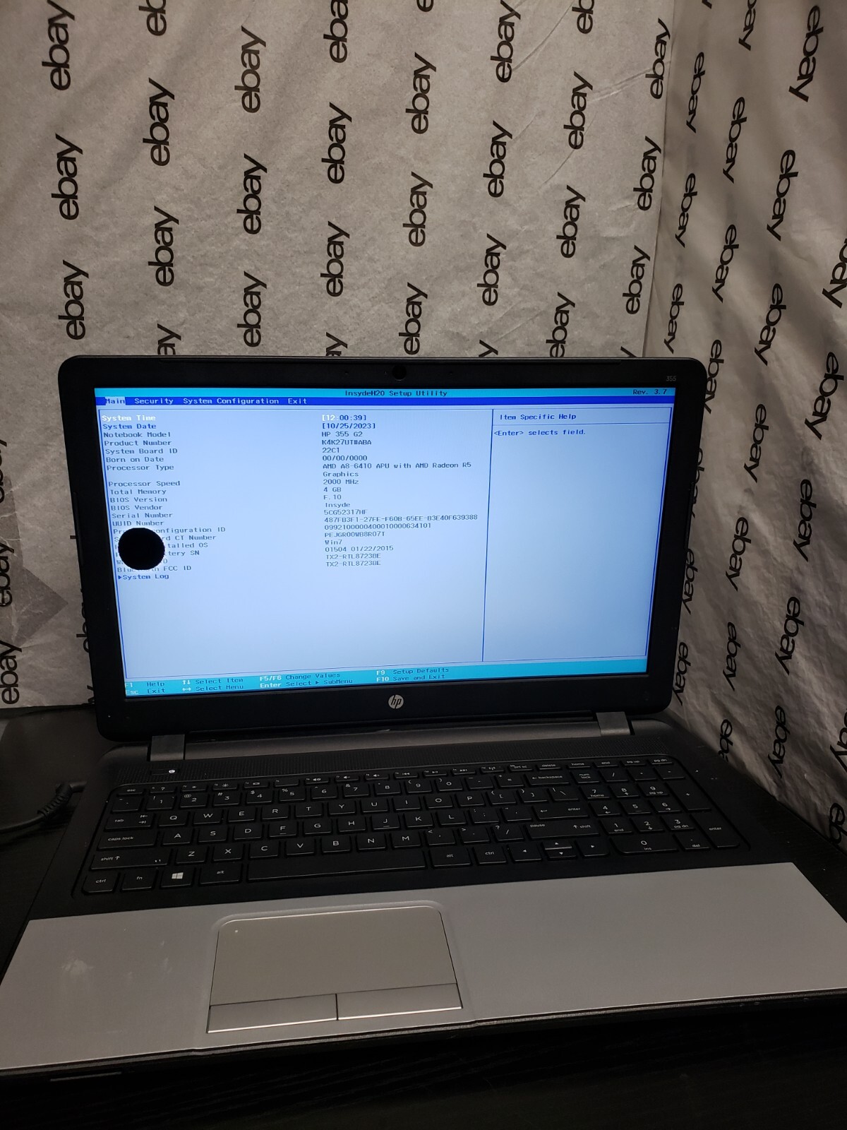 HP 355 G2 15.6" | AMD A8-6410@2GHz | 4GB RAM*NO OS/HDD/BATT/CHRGR*READ DESC* gallery