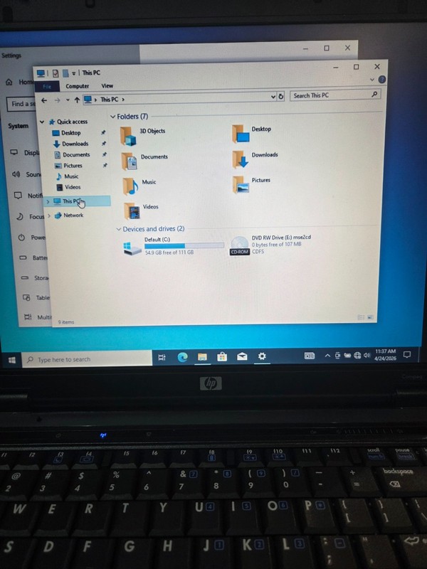 HP Compaq 6710b 15.4" T8100 Intel Core 2 Duo 3 Gig Ram 120 Gig HDD Win 10PRO gallery
