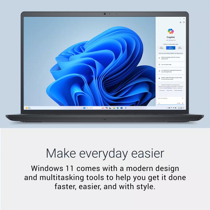 Dell 15.6" 2K Touchscreen Laptop Intel 13th Core i5 1334U 8GB DDR5 512GB SSD gallery