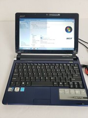 Blue Acer Aspire One with Charger – AS-IS for parts or repair
