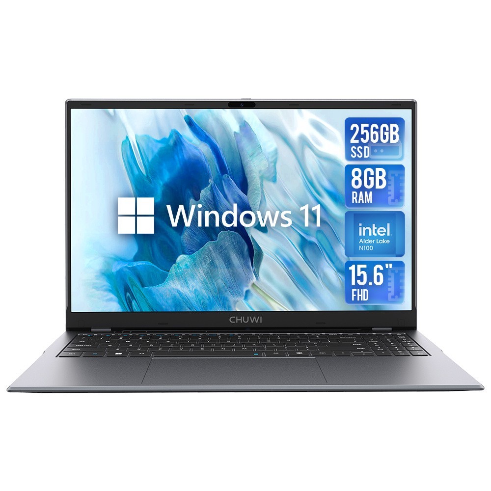 CHUWI 15.6'' GemiBook Plus Laptop Intel N100 8GB DDR5 256GB SSD Windwos 11 PC