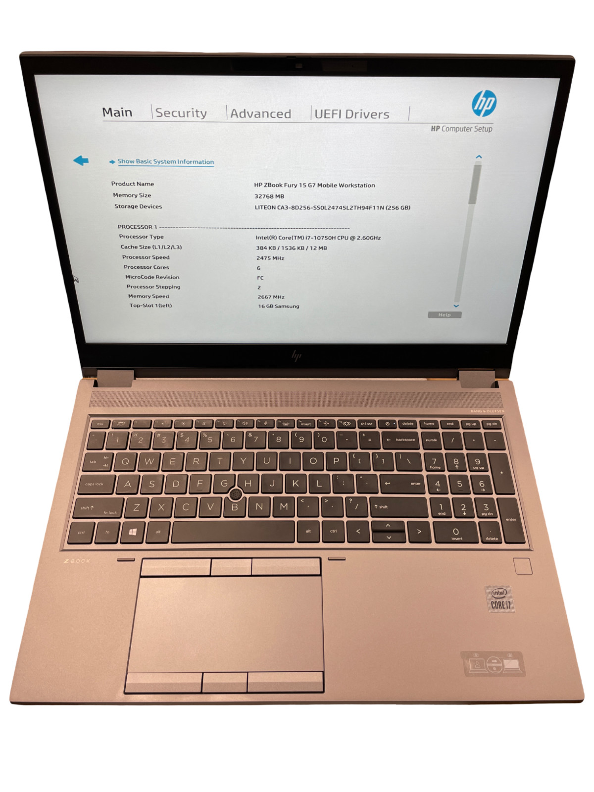 HP ZBook Fury 15 G7 I7-10750H FHD 256GB 32GB Nvidia Quadro T1000m #26 gallery