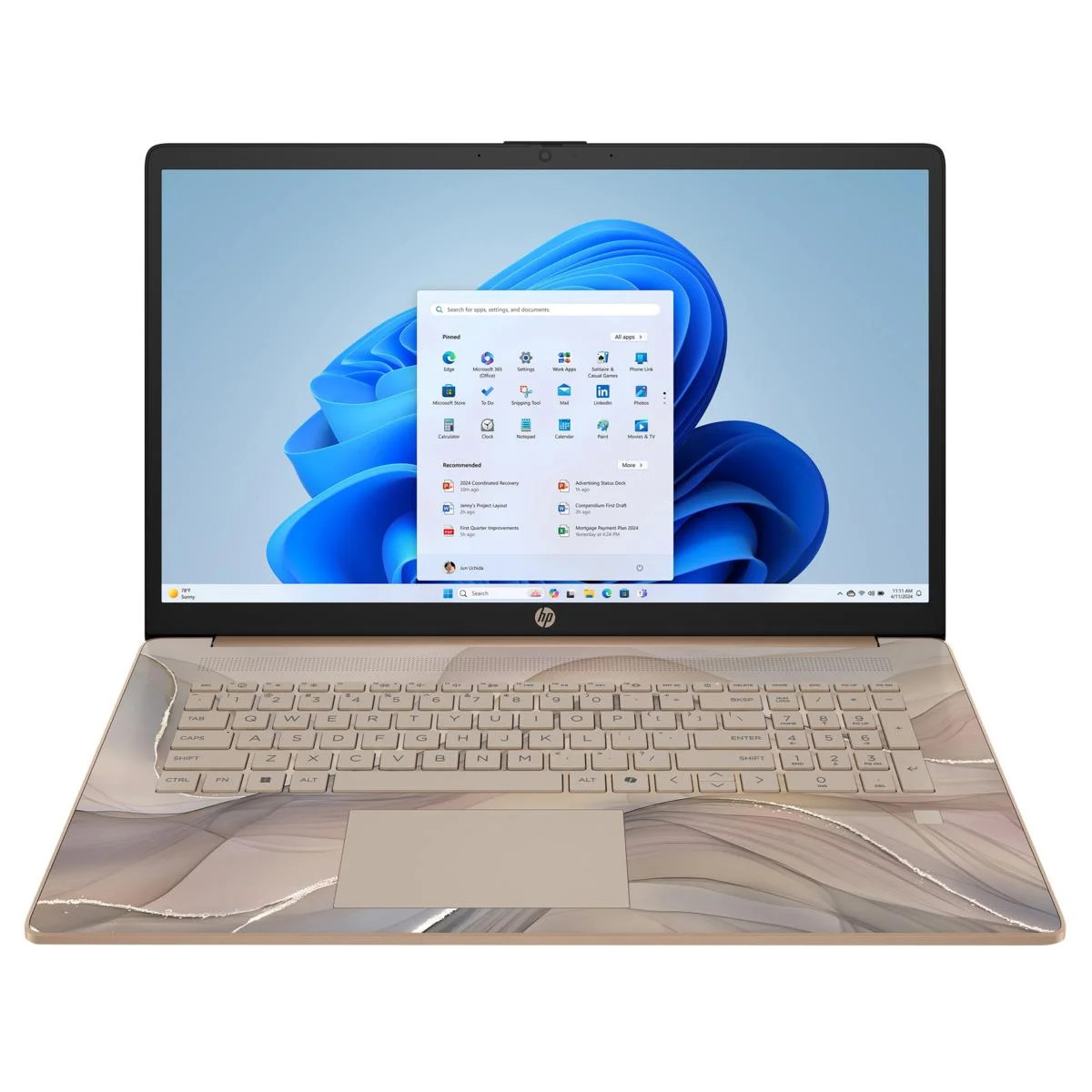 HP 15-fd0039ds 15.6" HD Touch Laptop, Intel N200, 4GB RAM, 128GB UFS, W11H gallery