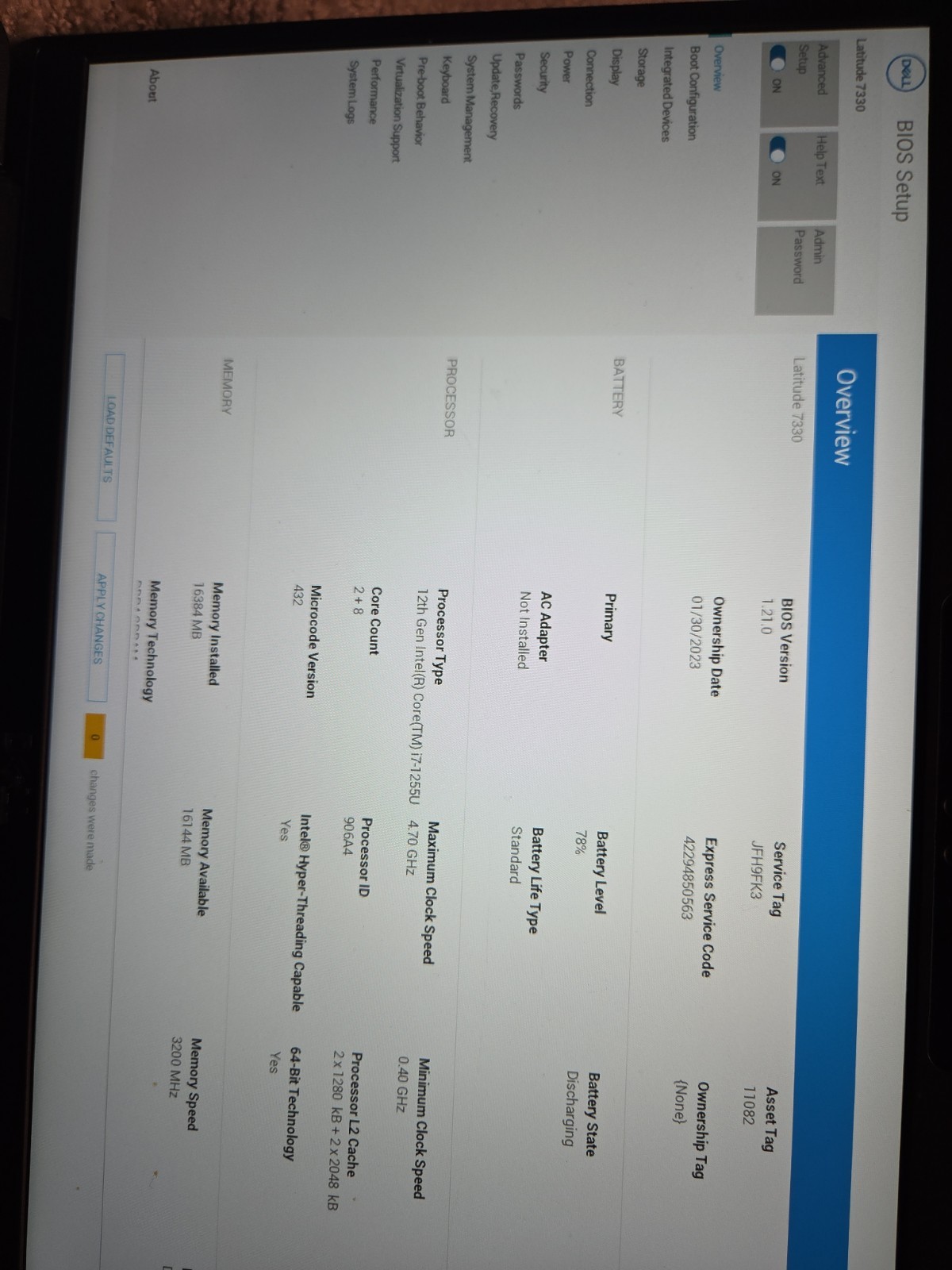 Dell Latitude 7330 I7-1255U 16GB 250gb gallery