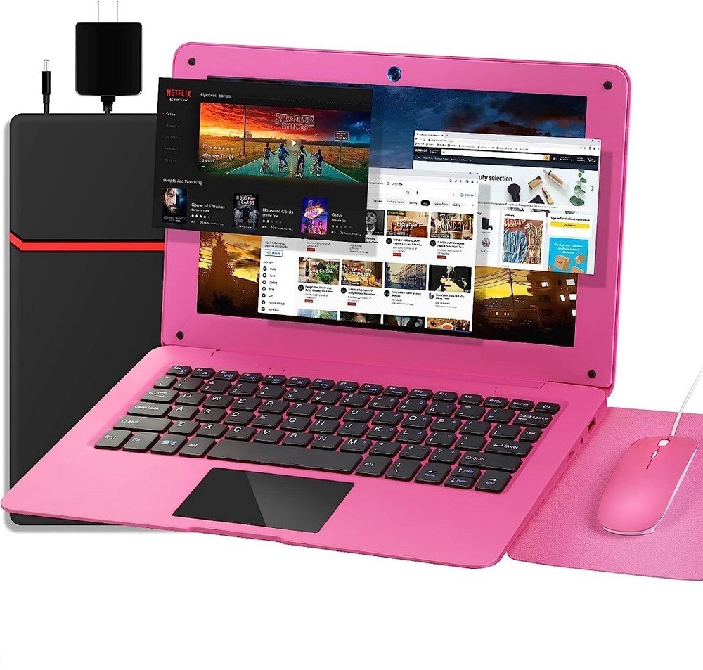 NBD Laptop Computer 10.1'' Quad Core Powered by Android 12.0 Netbook with WiFi