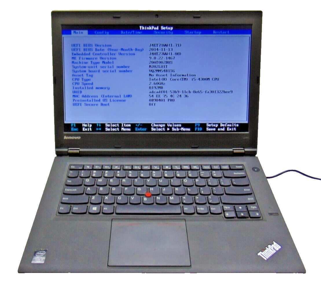 Lenovo ThinkPad L440 I5 4300M vPRO 256GB SSD 8GB RAM Laptop gallery
