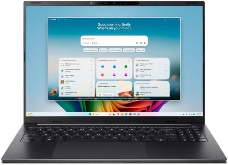 Acer Swift Go 16 AI Touch Laptop,AMD Ryzen AI 9 465, 32GB RAM,1TB SSD,Backlit KB