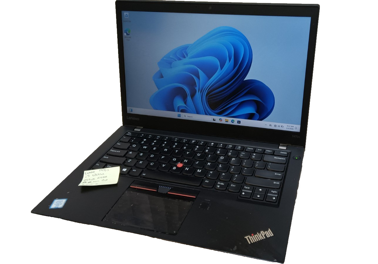Lenovo ThinkPad T470s Intel Core i5-6300U 2.4GHz 12GB RAM 256GB NVME 14" gallery