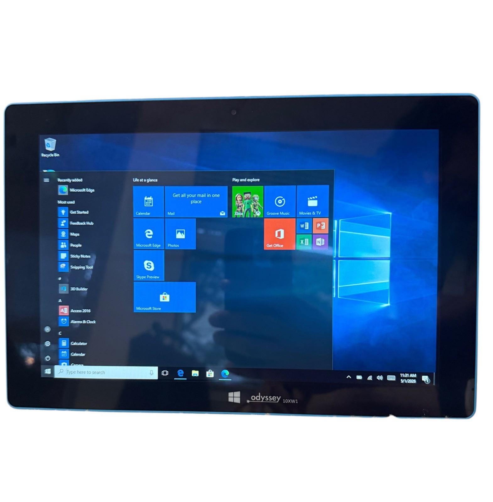 Yazmi Odyssey 10XW1 10.1” Windows 10 Tablet Detachable Keyboard Case 2GB Ram 32G gallery
