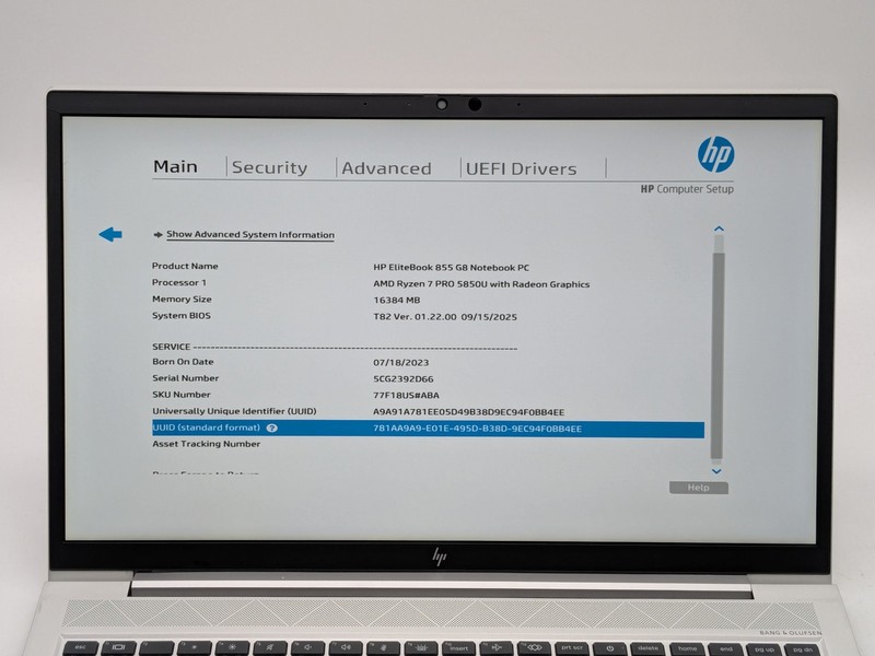 HP ELITEBOOK 855 G8 15" FHD Touch RYZEN 7 PRO 5850U 512GB 16GB W11P Backlit WNTY gallery
