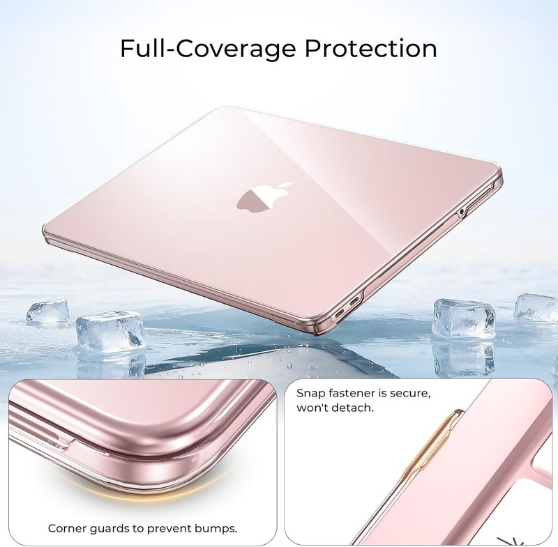 MacBook Neo Case 13 inch 2026 Model A3404, Crystal Blush | Hard Shell & Sleeve B gallery