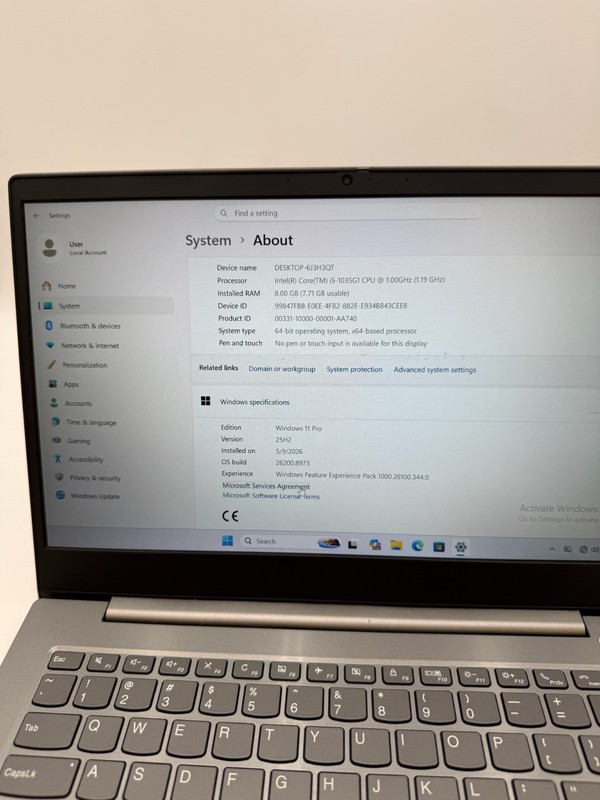 Lenovo ThinkBook 14-IIL 20SL 14" 256 GB SSD 8 GB RAM i5-1035G1 Windows 11 Pro gallery