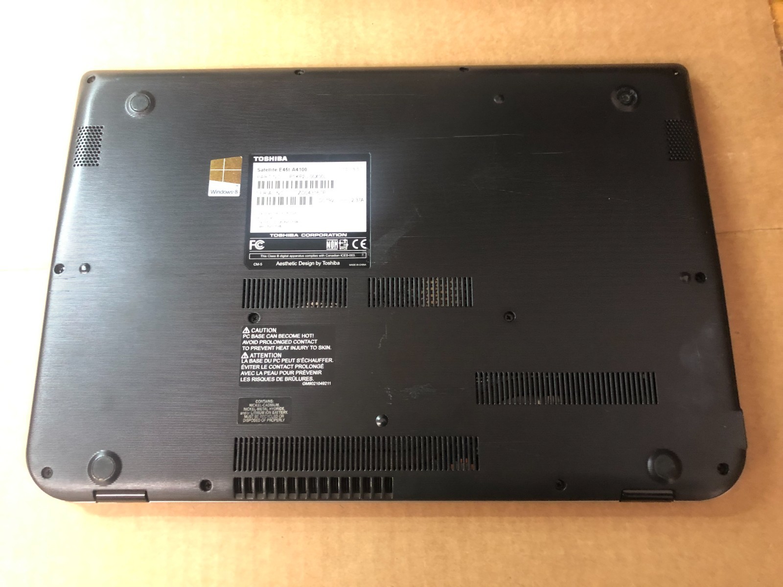 Toshiba Satellite E45t-A4100 Laptop win10 Tested gallery