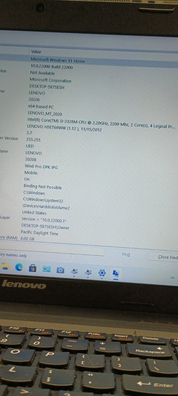 Lenovo B590 w/charger.i3-2328M.8GB.160GB HDD.15.6".Optical.W11.Nice gallery