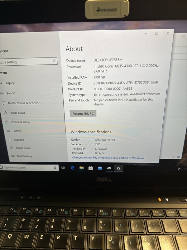 Dell Latitude E7440 14" Intel Core i5-4310U 2.00 GHz 8 GB 237 GB SSD W10P gallery