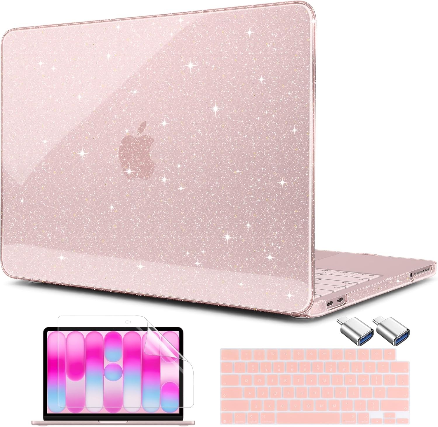 Screen Protector for MacBook Neo 13 inch 2026 Release, Anti Glare, Glitter Blush gallery