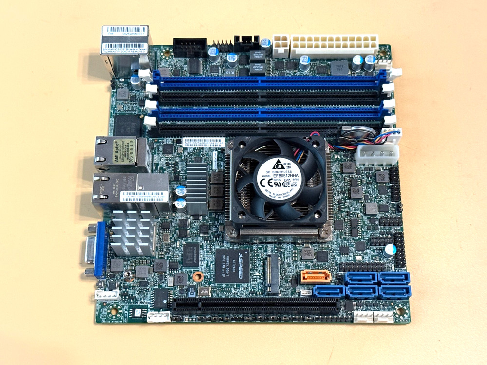 Supermicro X10SDV-TLN4F (X10SDV-6C+-TLN4F) Xeon D-1541 Server Motherboard