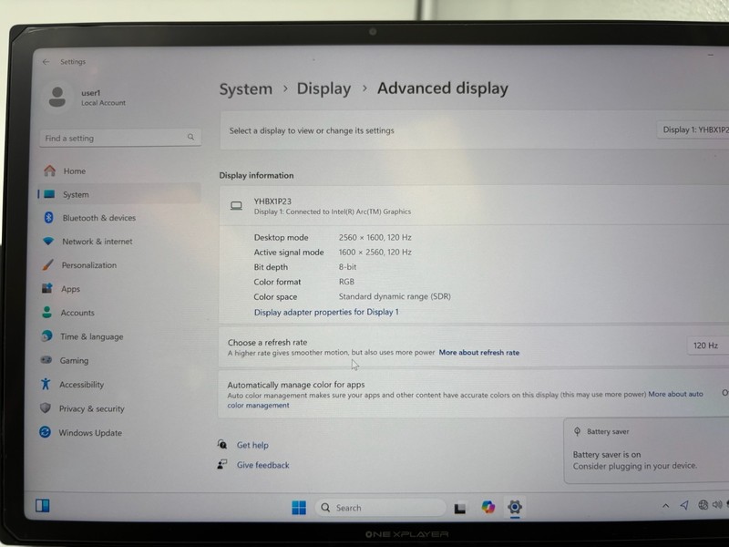 ONEXPLAYER X1 i 3-in-1 Gaming PC 10.95" 32 GB RAM Ultra 7 155H 2 TB SSD gallery